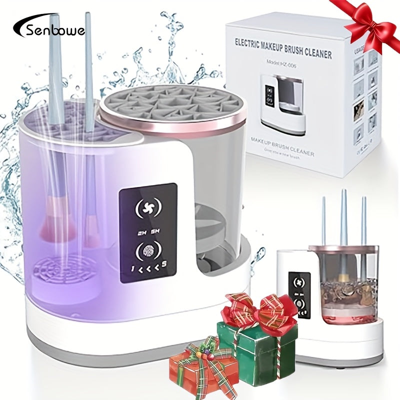Limpiador, secador y desinfectante eléctrico para brochas de maquillaje 3 en 1 alimentado por USB