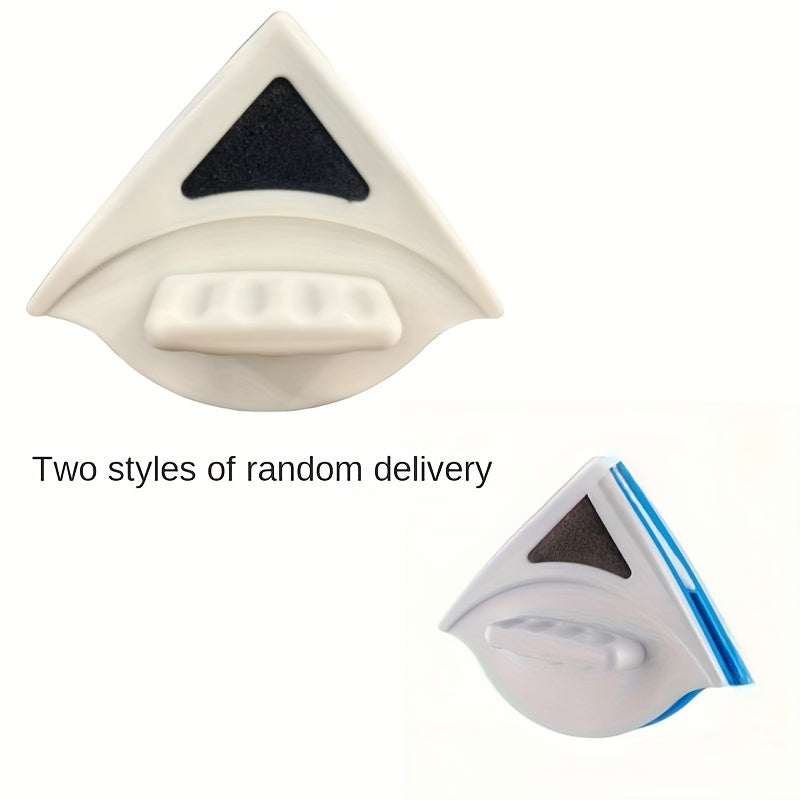 Ikki Tomonlama Magnit Uchburchak Deraza Tozalagich - Kuchli Magnit Kuch, Kengaytirilgan Gubka, Ichki Suv Saqlash, Anti-Qisish Himoyasi, Elektrsiz Tozalash Vositasi, Baland Bino Qirqish, Oddiy Silliqlash, Mustahkam Plastik Qurilish