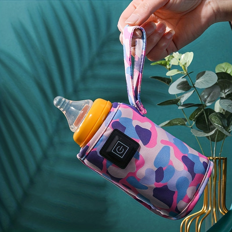 Sayohat, lager va ochiq havoda foydalanish uchun USB shisha isitkich, sut formulasi uchun izolyatsiyalangan sumka
