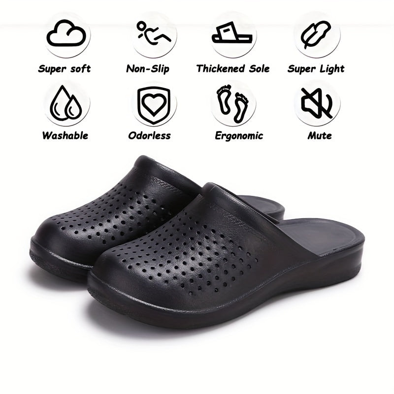 Women Soft EVA Clogs Slip-On Sandals Summer Beach Pool Lightweight Non-Slip