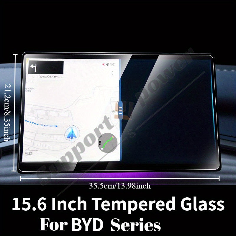 Universal Tempered Glass Dashboard Screen Protector for 15.6 Inch Vehicles