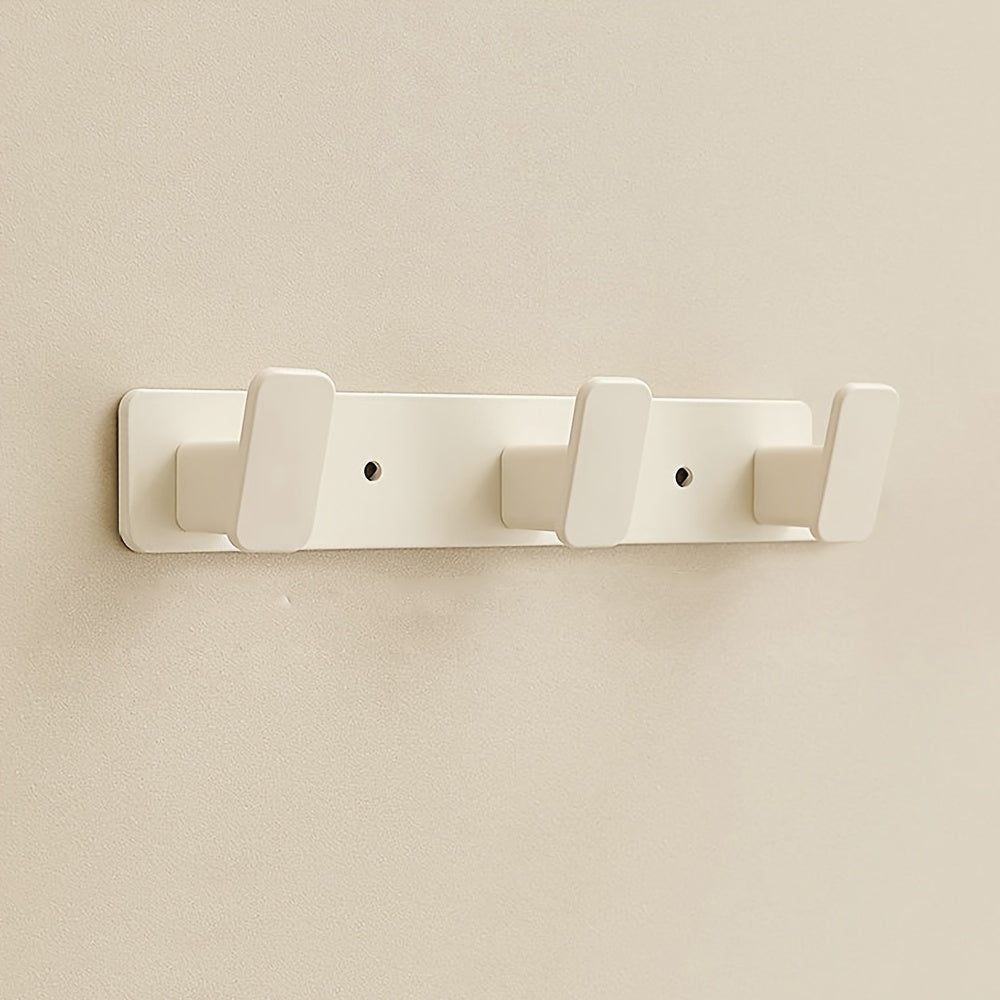 Aluminum Wall Mount Organizer for Coats Hats Keys Towels and Bath Supplies