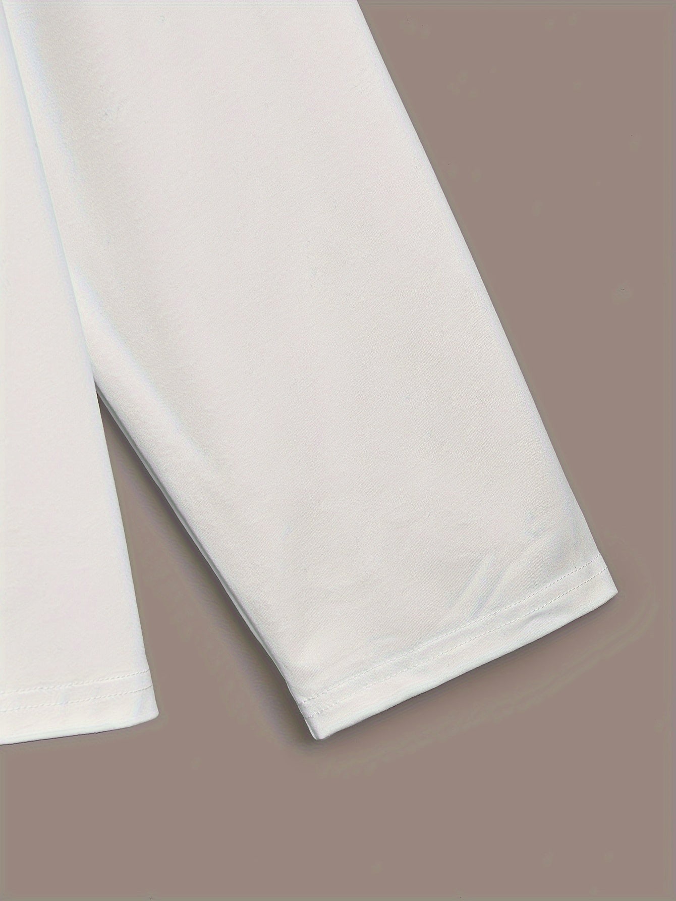 Men's Fleece-Lined High Collar Shirt for Fall and Winter Solid Polyester Spandex