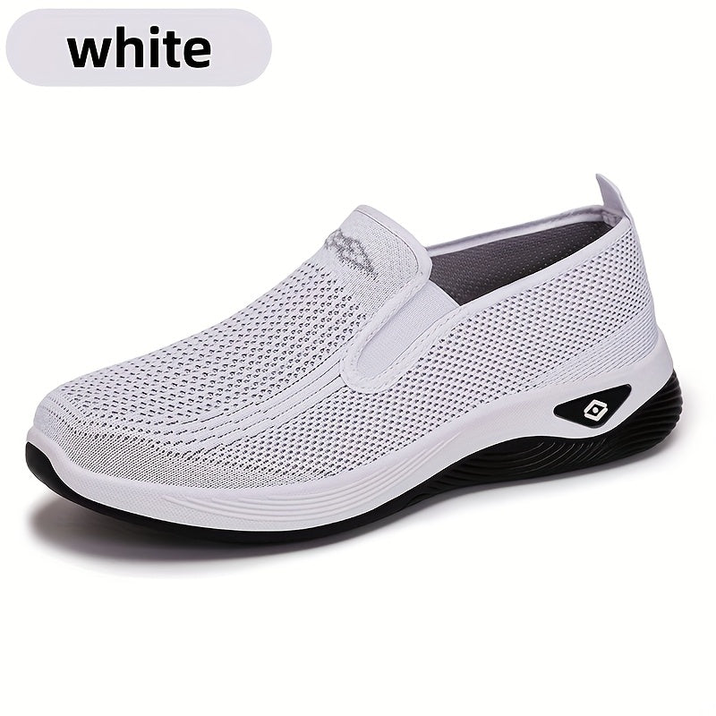 Women's Slip-On Sneakers Low Cut Comfort Walking Shoes Breathable Cushioned