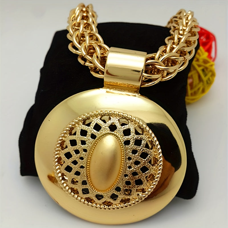 Women's Jewelry Set Gold Necklace Earrings Ring Bracelet for Weddings and Special Occasions