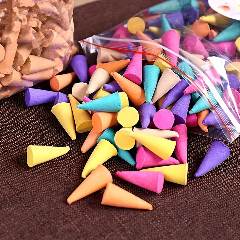 Wooden Fragrance Cones Set 80/120 for Aromatherapy Home Incense Deodorizing