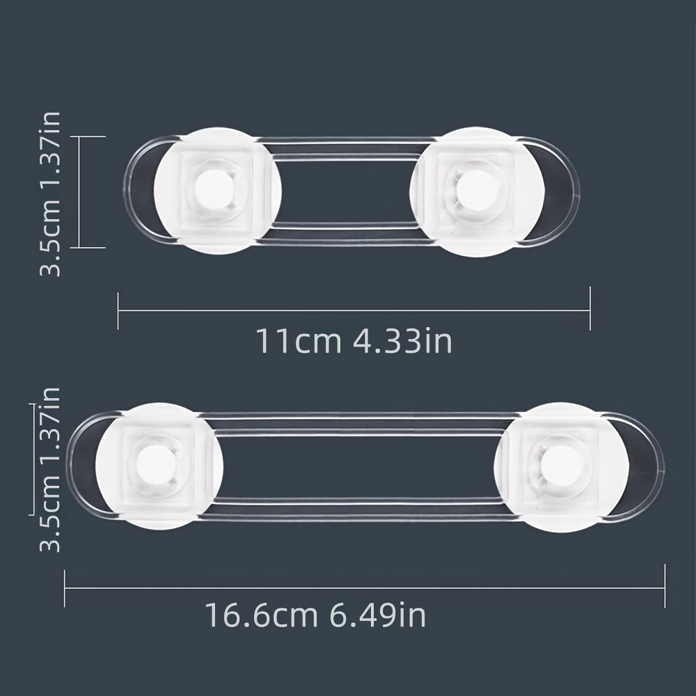 Set of 8 Adjustable Cabinet Locks for Drawers Cupboards Ovens Fridges and Doors