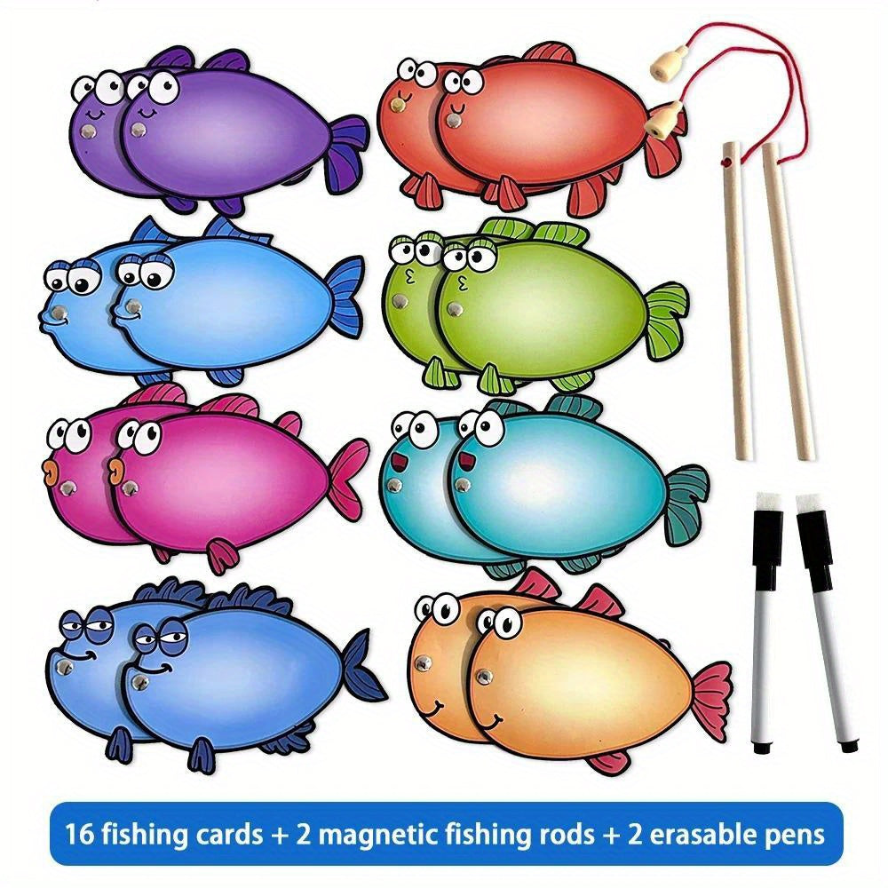 Kids Magnetic Fishing Game Spelling Toy Educational Toy for Children Ages 3+ 6+
