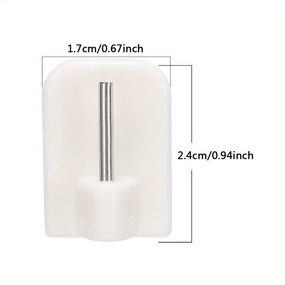 Self-Adhesive Bathroom Curtain Hooks Wall Mount Set of 6