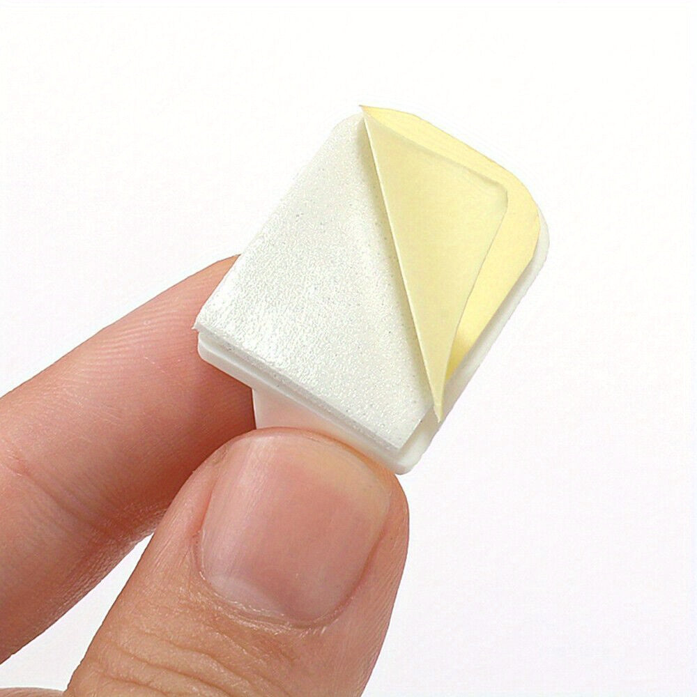 Self-Adhesive Bathroom Curtain Hooks Wall Mount Set of 6