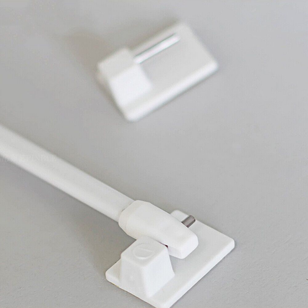 Self-Adhesive Bathroom Curtain Hooks Wall Mount Set of 6