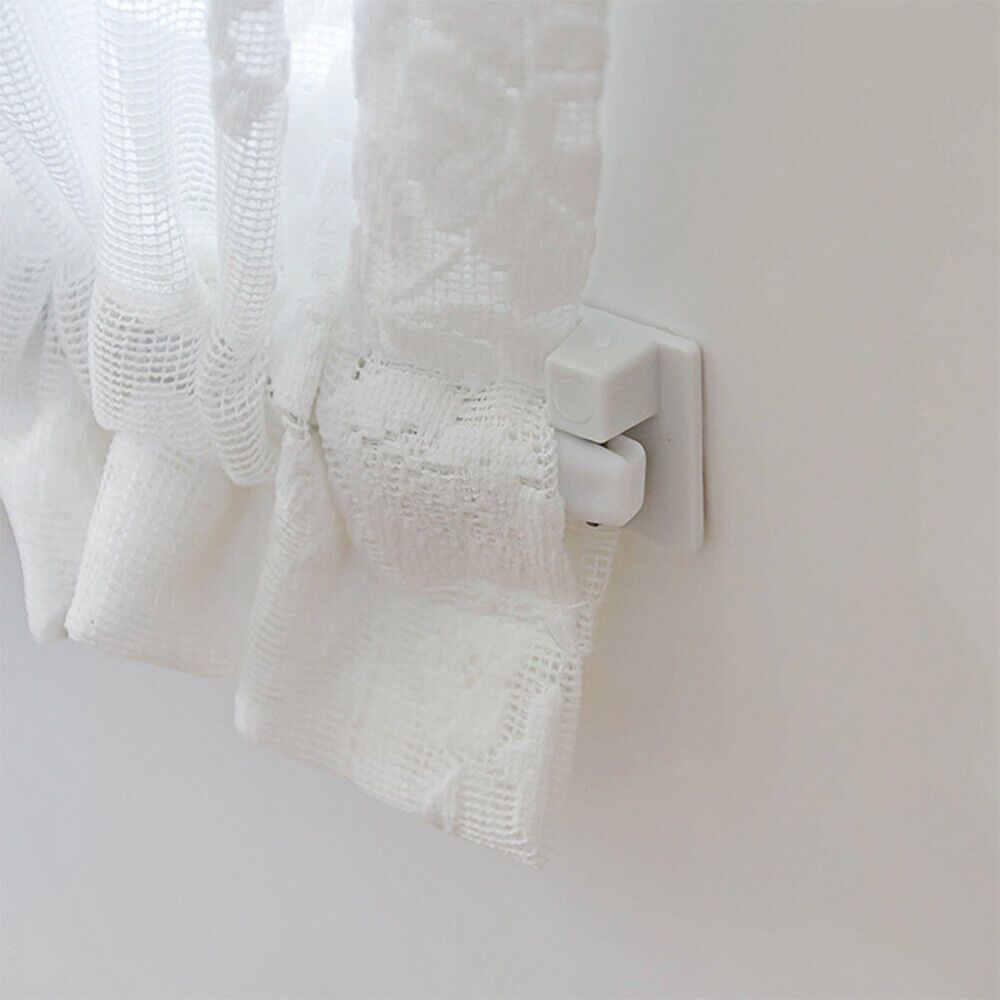 Self-Adhesive Bathroom Curtain Hooks Wall Mount Set of 6