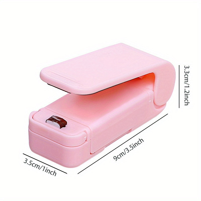 Portable Bag Heat Sealer for Food Snacks, Mini Sealing Machine with Sticker Seal