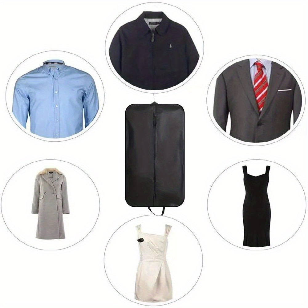 Pink Floral and Letter Print Garment Bag Foldable Moisture-Proof Travel Cover