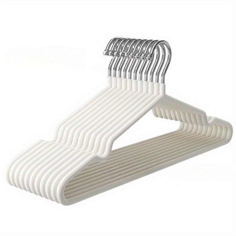 Set of 10 Non-slip Clothes Hangers for Closet Storage and Organization