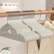Set of 10 Non-slip Clothes Hangers for Closet Storage and Organization