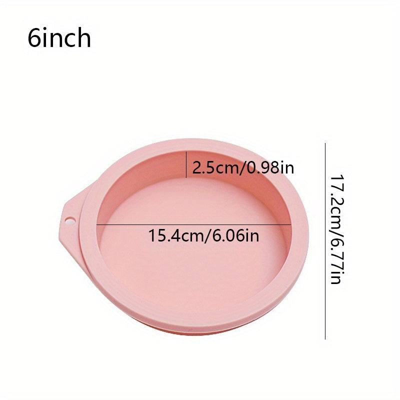 4 ta silikon qatlamli tort qoliplari dumaloq shaklda (10.16cm/15.24cm/20.32cm) tost noni va tortlar uchun, yopishmaydigan pishirish asboblari va oshxona qurilmalari, Eid Al-Adha bayramlari uchun mukammal.
