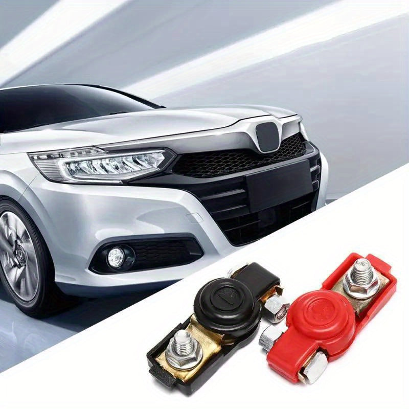 Pinzas de terminal de batería de coche de 12V, positivo y negativo, conectores de liberación rápida