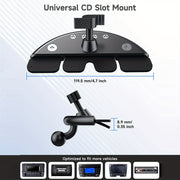 Soporte universal para teléfono de coche con cabeza de bola de 17 mm para ranura de CD para GPS móvil