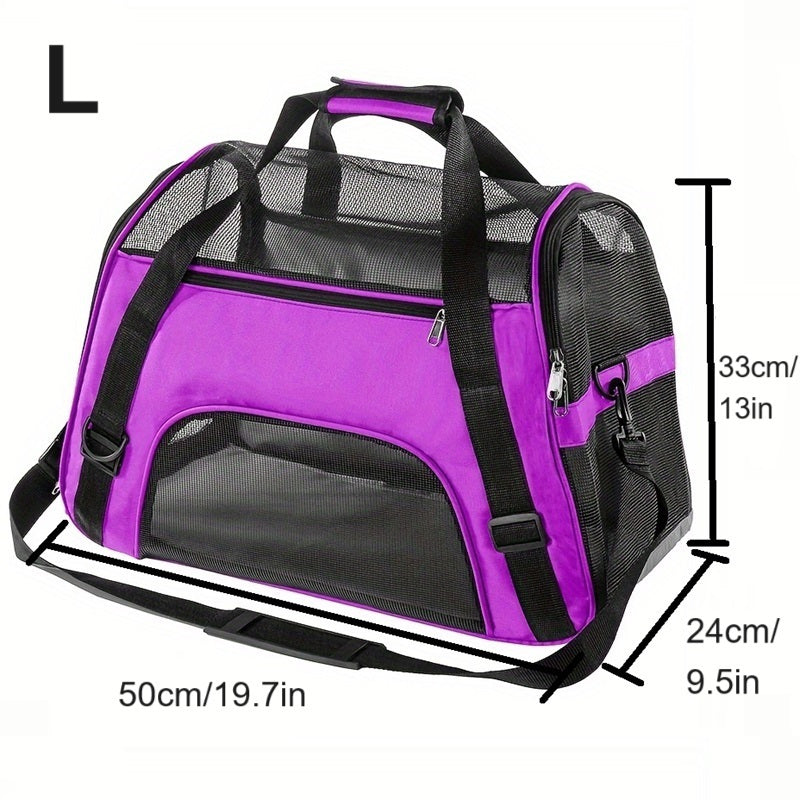 Portable Pet Carrier for Cats and Dogs Airline Approved Foldable Travel Outdoor