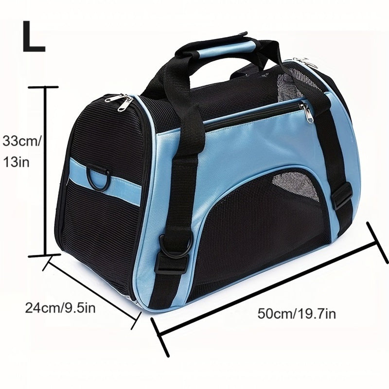 Portable Pet Carrier for Cats and Dogs Airline Approved Foldable Travel Outdoor