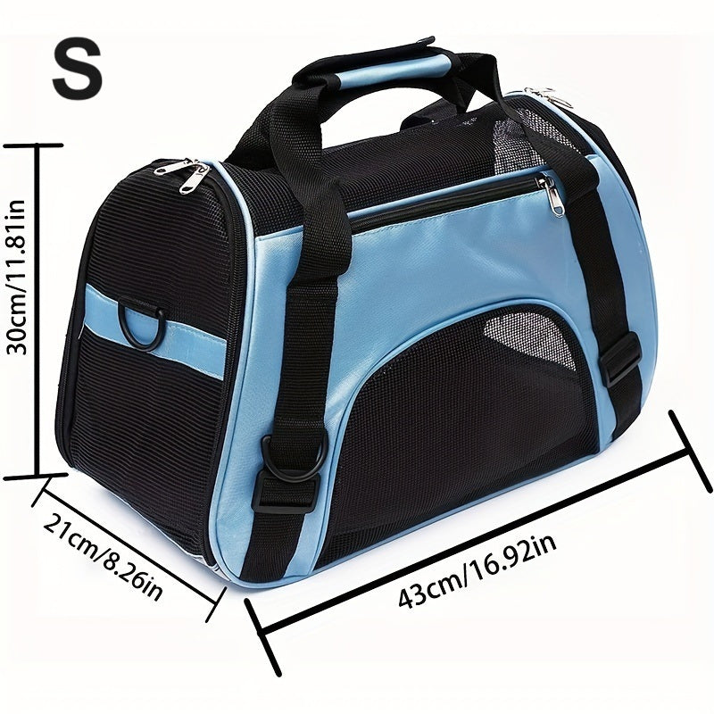 Portable Pet Carrier for Cats and Dogs Airline Approved Foldable Travel Outdoor