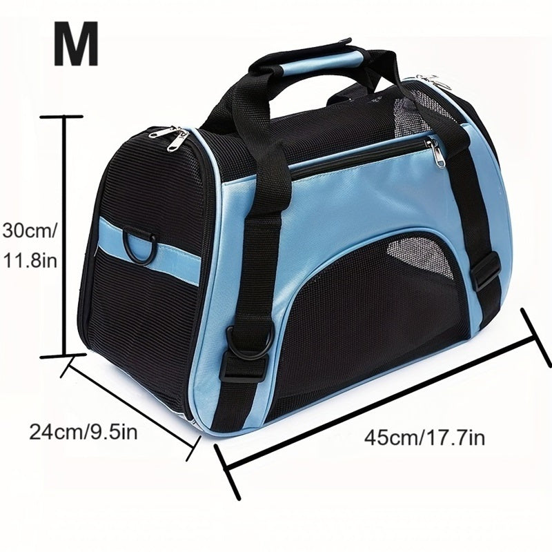Portable Pet Carrier for Cats and Dogs Airline Approved Foldable Travel Outdoor