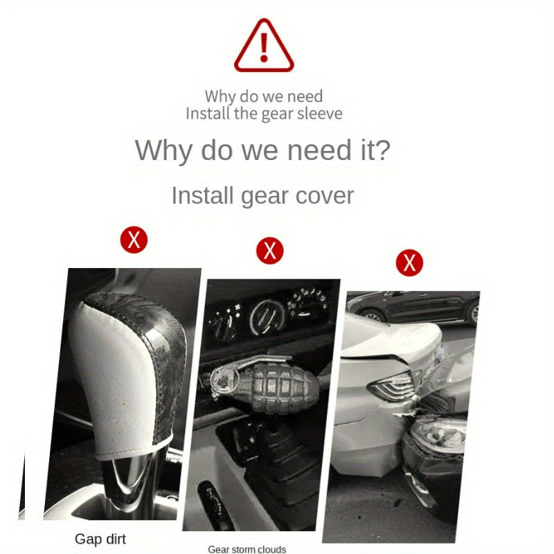 Qora PU charm qoʻltiq avtomobil gʻildirak shovogʻi qopqogʻi anti-slip haydash nazorati