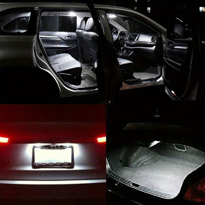 20 piezas de luces LED para interior de coche T10 T5, bombillas para domo, matrícula y maletero