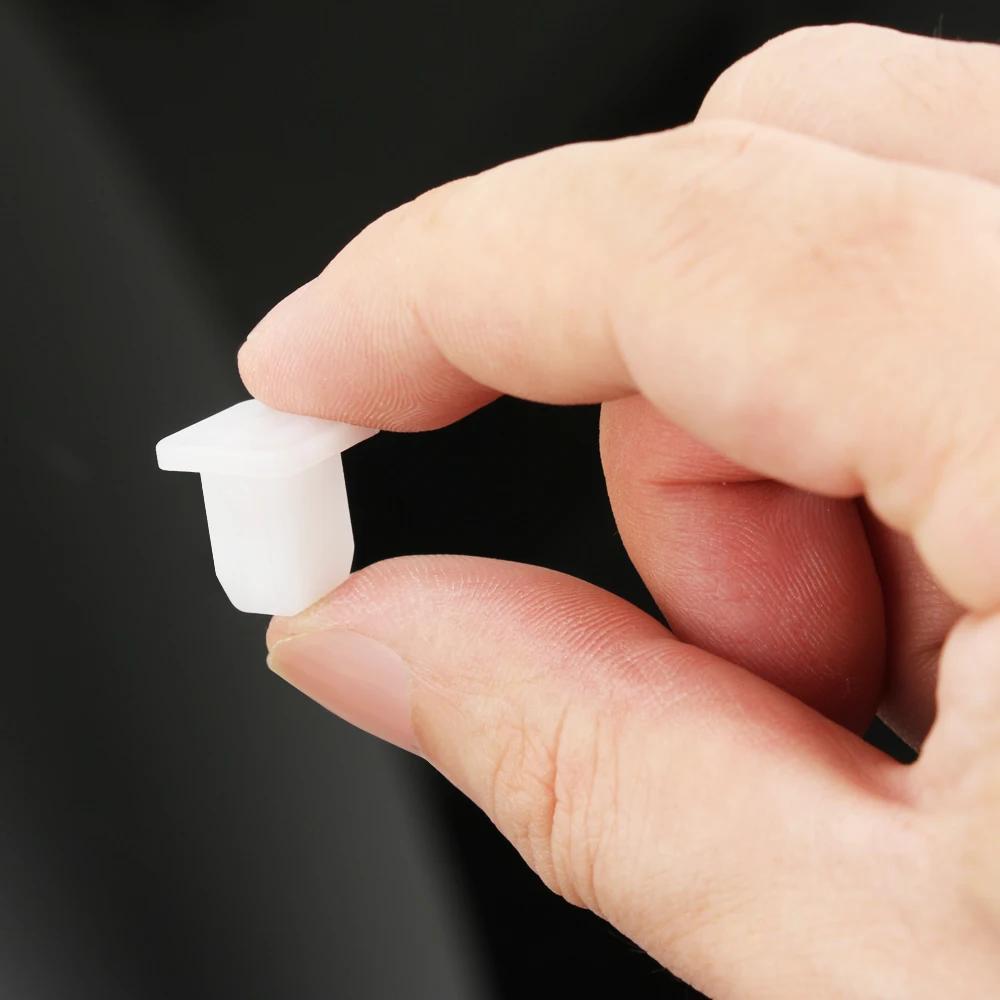 20pcs White Square Auto Push Fasteners Car Bumper Fender Door Clips