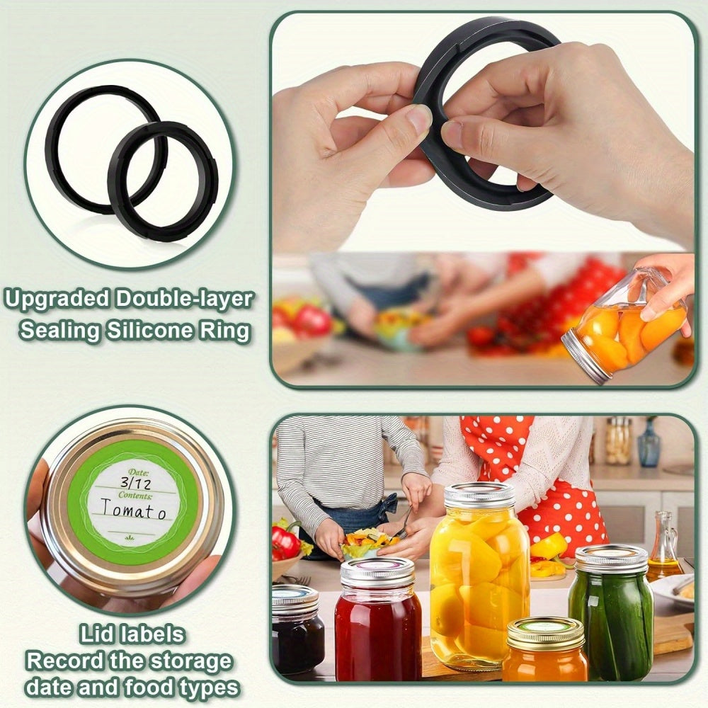 Electric Mason Jar Vacuum Sealer for Canning Food Storage with Mouth and Regular Lids