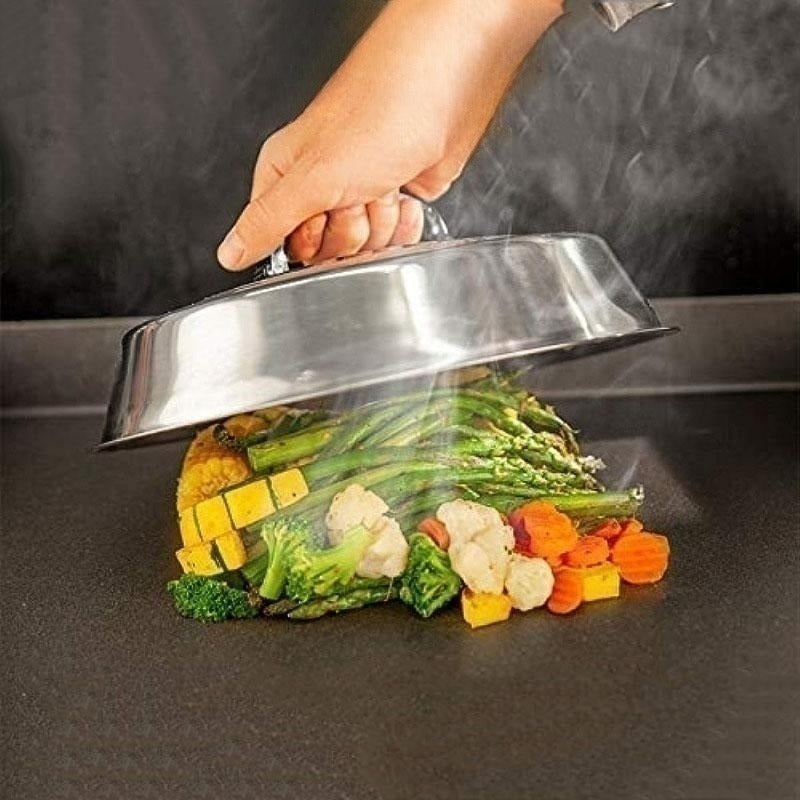 Stainless Steel Cheese Melting Dome and Cover for Grill and Griddle 32cm