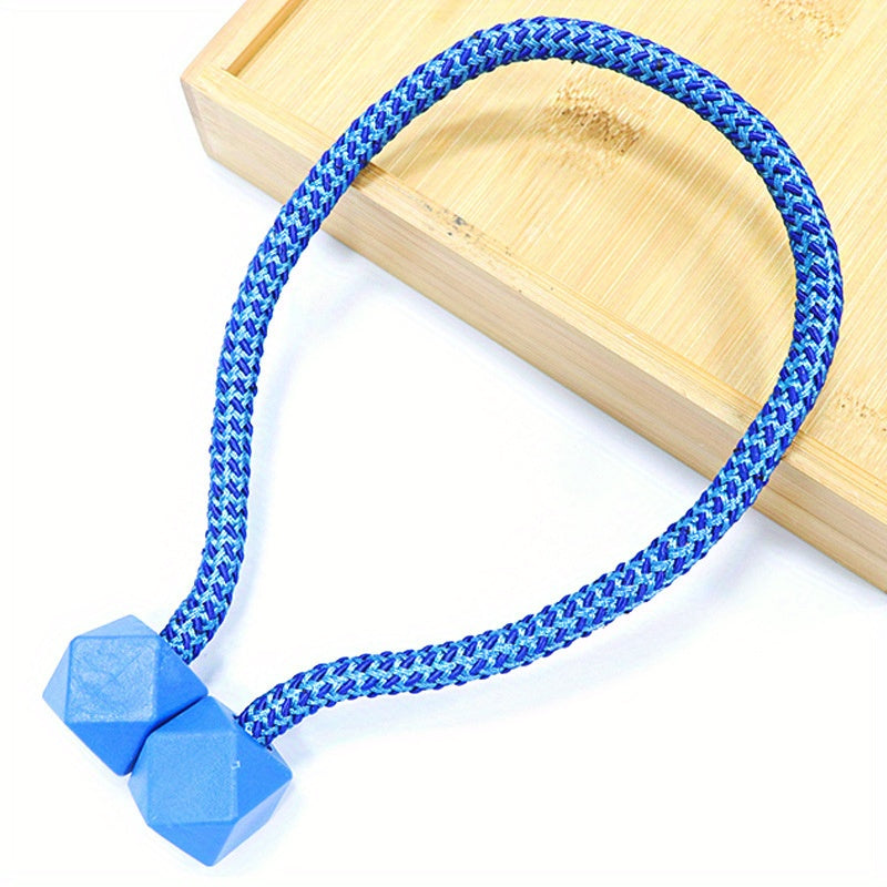 Magnetic Curtain Tiebacks with Thick Twist Rope and Strong Hold for Living Room and Home Decor