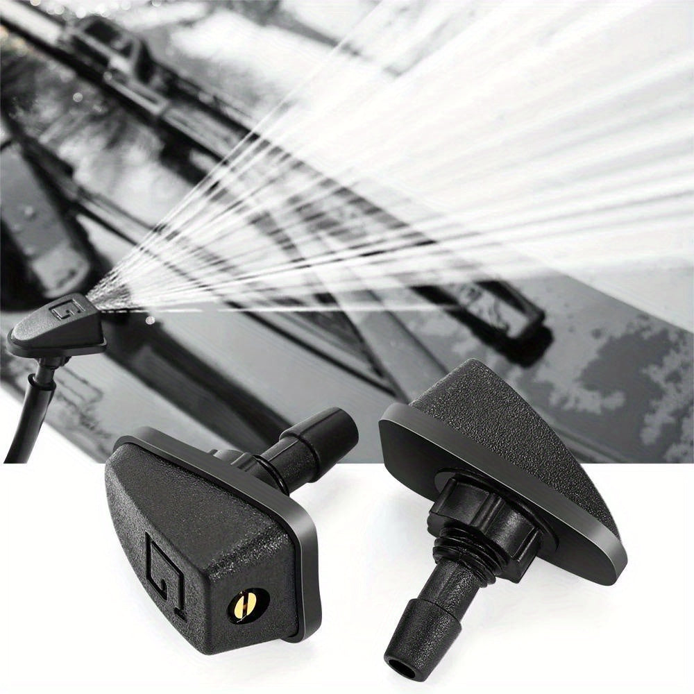 Adjustable Fan-Shaped Car Windshield Washer Nozzle Stainless Steel Durable Plastic