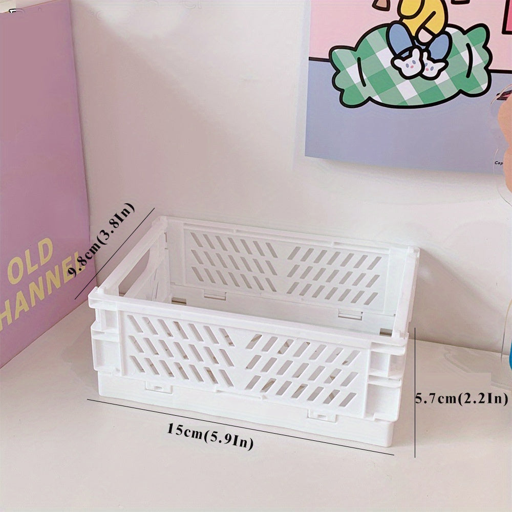 Mini caja de almacenamiento de plástico para escritorio, organización de oficina, 15cm x 9.8cm