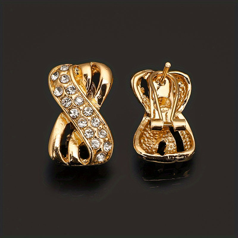 Ayollar uchun zamonaviy rux qotishmasidan yasalgan taqinchoqlar to'plami - Zanjir, bilaguzuk, marjon va uzukni o'z ichiga oladi | Har kuni kiyish uchun ideal va 14-fevral sovg'asi