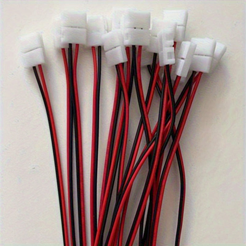 16 Pieces No Soldering LED Strip Connectors for Connecting LED Wires
