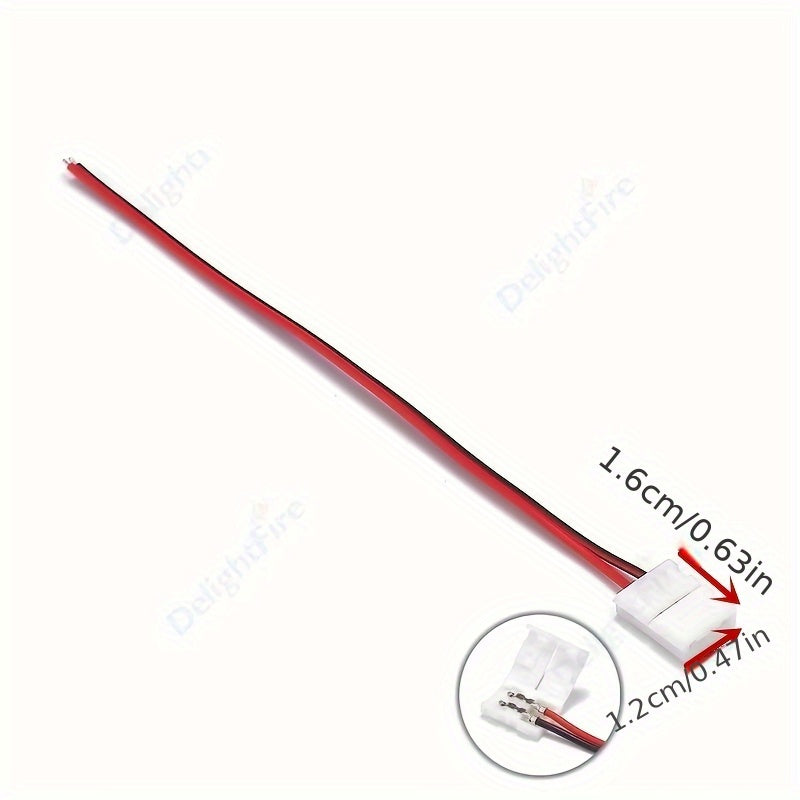 16 Pieces No Soldering LED Strip Connectors for Connecting LED Wires