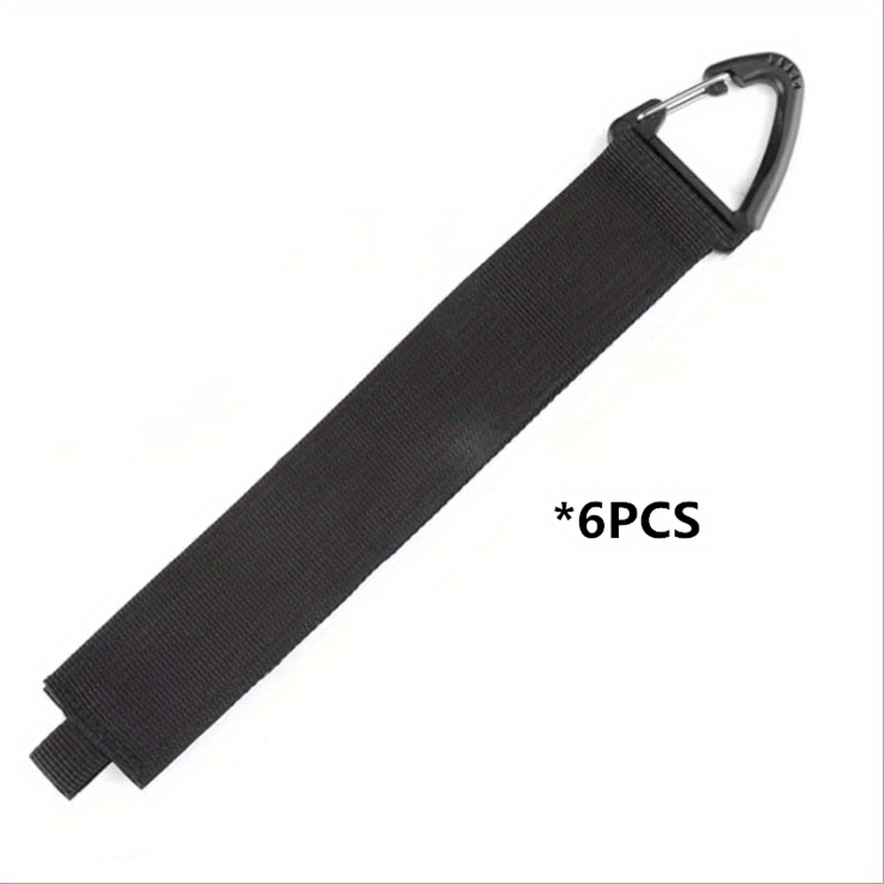 2 piezas/4 piezas/6 piezas Correas de almacenamiento para organizador de cables de uso pesado para cuerdas, mangueras en garaje