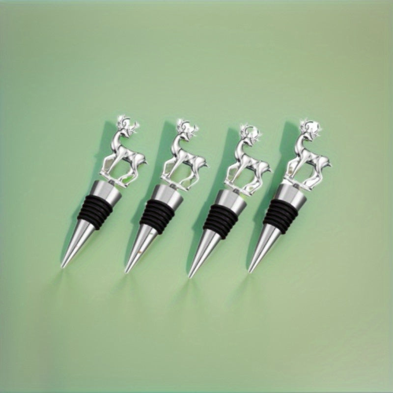 Bayramlar va to'ylar uchun chiroyli kiyik sharob shishasi yopgich