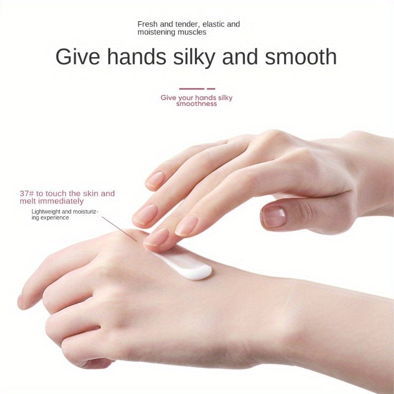 Glyserin va gul aromati bilan to'ldirilgan 5 ta qo'l kremi to'plami, binafsha rangdagi qadoqlashda