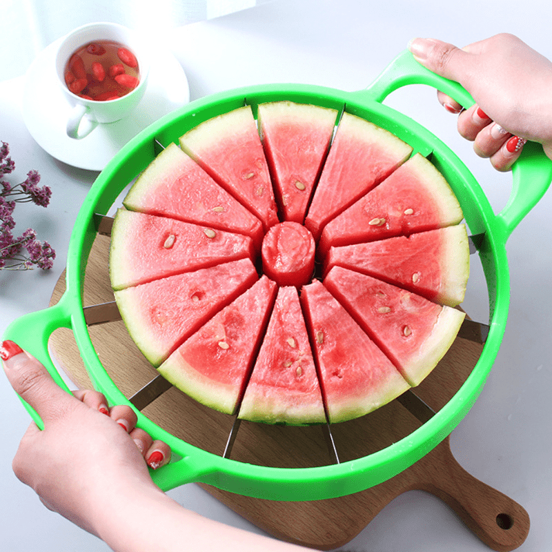Durable stainless steel watermelon slicer cutter for easy slicing and serving
