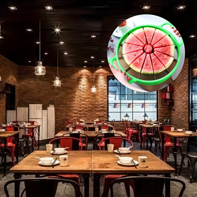 Durable stainless steel watermelon slicer cutter for easy slicing and serving