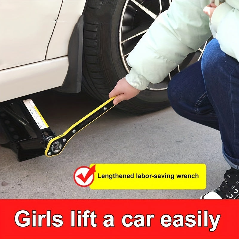 Universal Car Jack Wrench Extended Rocker Labor-Saving Ratchet Tool