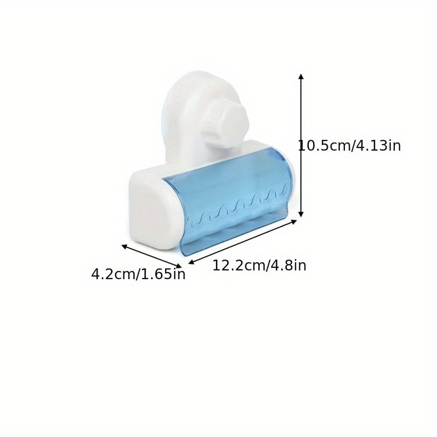 Wall-Mounted Toothbrush Holder with Suction Cup Cover Organizer
