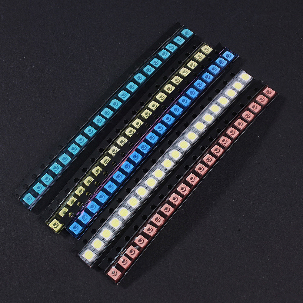 100 Pieces SMD LED Kit Assorted Miniature Diodes for DIY Projects