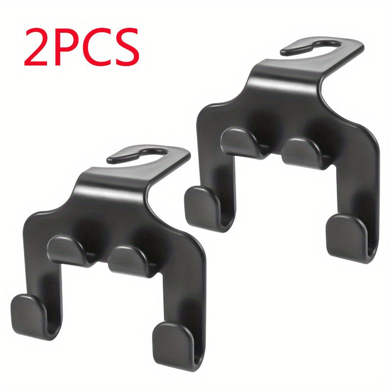 2-Pack Universal Auto Seat Headrest Hooks Car Back Seat Organizer Holder