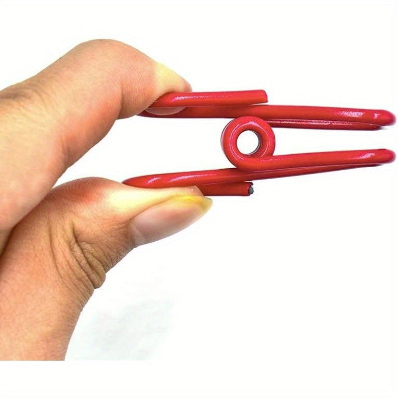 Juego de 8 clips de acero para almacenamiento de alimentos, bolsas sellantes recubiertas de PVC, chips, papel