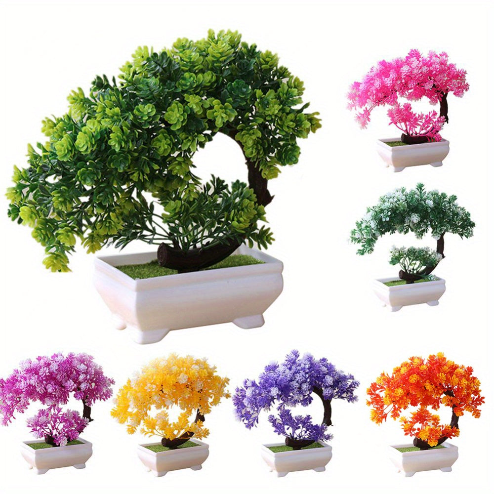Simulated Bonsai Tree Desk Ornament Home Decor Faux Wood Plant