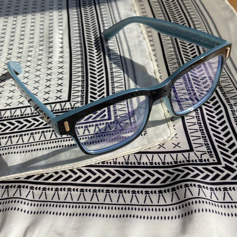 Blue Light Blocking Glasses for Men and Women Oval Clear Lens Eye Strain Reduction